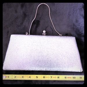 Silver metallic purse